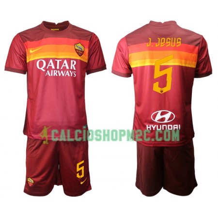 AS Roma Juan Jesus 5 Bambino Maglia Prima 2020/2021 Manica Corta (+ Pantaloncini)